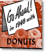 1948 Donut Poster Metal Print
