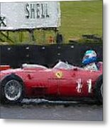 1960 Ferrari 246 Dino Grand Prix Racing Car Metal Print