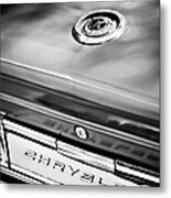 1964 Chrysler 300k Convertible Emblem -3529bw Metal Print