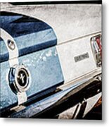 1965 Shelby Mustang Gt350 Taillight Emblem -0809ac Metal Print