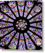 A Rose Window In Notre Dame Cathedral #2 Metal Print