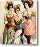 American Burlesque Costumes, 1899 Metal Print