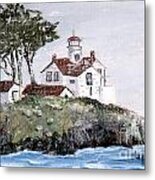 Battery Point Lighthouse Metal Print
