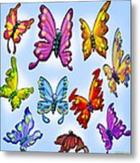 Butterflies Metal Print