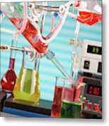 Chemistry Experiment In Lab #2 Metal Print