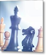 Chess Match #2 Metal Print