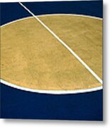 Geometry On The Basketball Court Metal Print