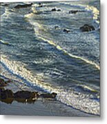 Incoming Waves At Bandon Beach Oregon #2 Metal Print