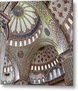 Interior Of Blue Mosque In Istanbul Turkey #2 Metal Print