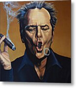 Jack Nicholson Painting Metal Poster