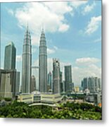 Kuala Lumpur Cityscape With Petronas #2 Metal Print