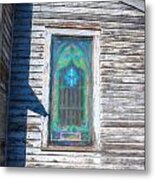 Lafayette Baptist Church Lafayette Sussex County Nj Painted  #2 Metal Print