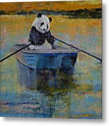 Panda Reflections #2 Metal Print
