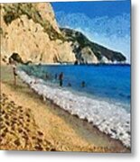 Porto Katsiki Beach In Lefkada Island #3 Metal Print