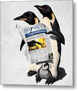 Read All Over Wordless Metal Print