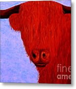 Scottish Highlands Cow #2 Metal Print