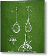 Striking Bag Patent Drawing From1891 #3 Metal Print