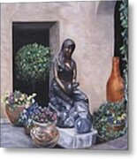 The Courtyard Metal Print