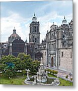 The Metropolitan Cathedral Of The Assumption Of Mary Of Mexico City #2 Metal Print