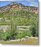 Trees On A Landscape With Mountain #2 Metal Print