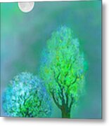 Unbordered Dream Trees At Twilight #2 Metal Print
