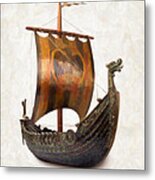 Viking Ship  #2 Metal Print
