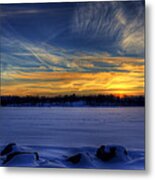 Winter Sunset #2 Metal Print