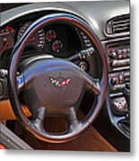 2002 Corvette Roadster Cockpit Metal Print