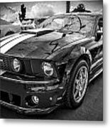 2008 Ford Shelby Mustang With The Roush Stage 2 Package Bw Metal Print