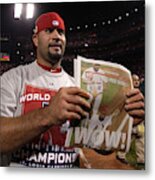 2011 World Series Game 7 - Texas Rangers V St Louis Cardinals Metal Print