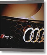 2014 Audi Rs7 Logo Metal Print
