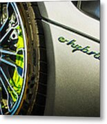 2015 Porsche 918 Spyder E-hybrid Wheel Emblem -0238c Metal Print