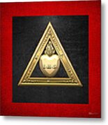 26th Degree Mason - Prince Of Mercy Or Scottish Trinitarian Masonic Jewel Metal Print