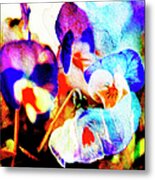 Abstract Watercolour Flowers #3 Metal Print