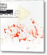 Blood Spatter Analysis #3 Metal Print