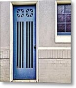Blue Door Metal Print