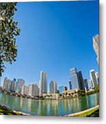 Downtown Miami Fisheye #3 Metal Print