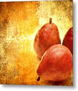 3 Little Red Pears Are We Metal Print