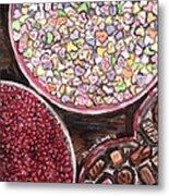 Valentines Day Candy Metal Print
