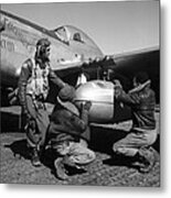 Wwii: Tuskegee Airmen, 1945 #3 Metal Print