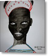 Dinka Bride - South Sudan #32 Metal Print