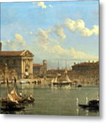 The Fontana Di S  Lucia In Naples Metal Print