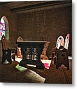 3d Gothic Room Metal Print