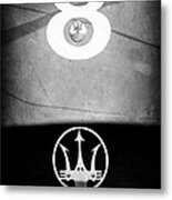 1956 Maserati 150s Grill Emblem - The Beels Racing Team #4 Metal Print