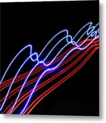 Abstract Light Trails And Streams #4 Metal Print