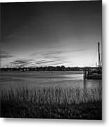 Bridge Of Lions St Augustine Florida Painted Bw #5 Metal Print