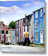 Colorful Houses In St. John's 3 Metal Print