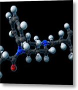 Fentanyl, Molecular Model #4 Metal Print