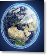 Global Connections #4 Metal Print
