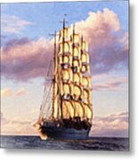 4 Mast Barque Metal Print